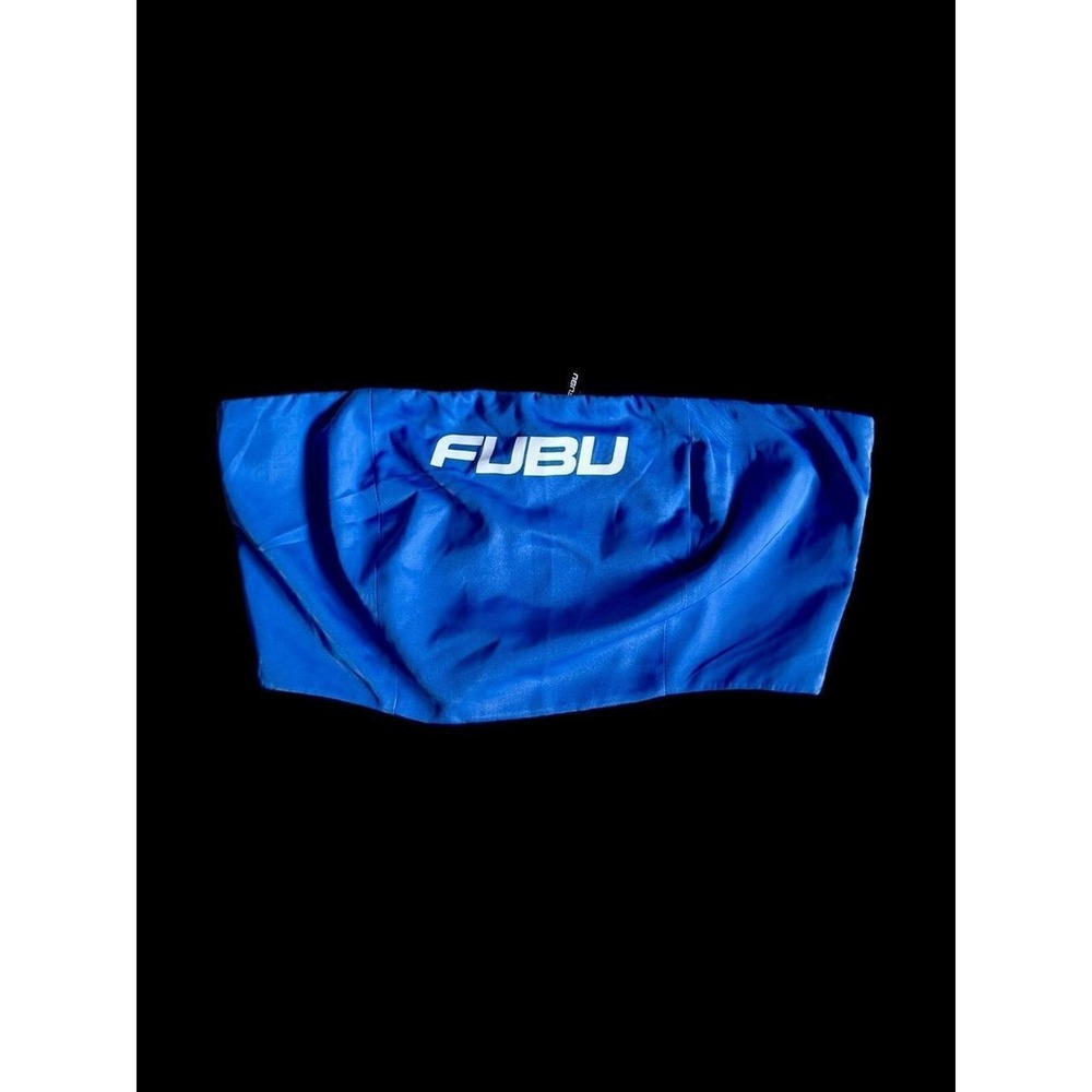 Fubu Forever 21 Light Blue Fubu 05 Embroidered Tube Top Sz Medium  Straps